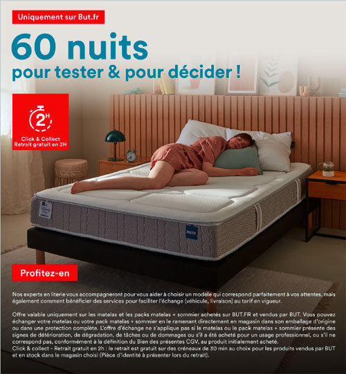 60 nuits pour tester les matelas vendus par les magasins BUT