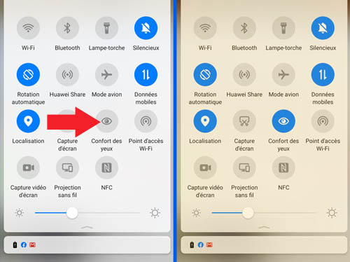 Anti lumière bleue smartphone