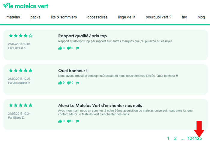 Avis des matelas sur le site lematelasvert.fr
