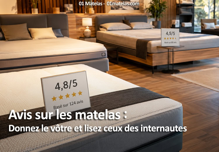 Avis et commentaires laissés par les clients sur les matelas