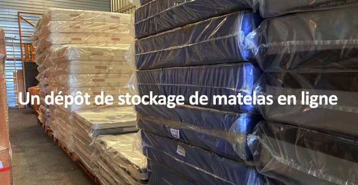 dépôt de stockage de matelas en ligne
