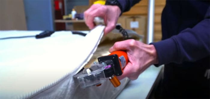 Déshabillage du matelas