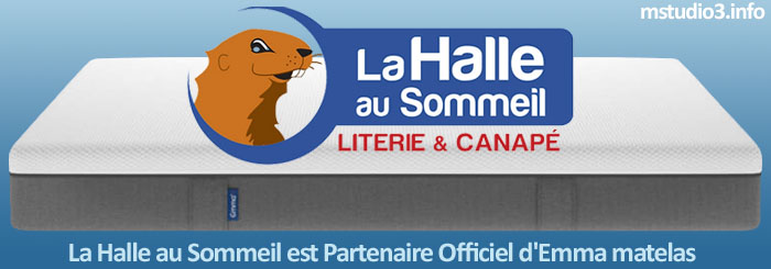 Emma Matelas est partenaire officiel de la halle au sommeil