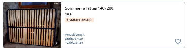 Lit pas cher sommier