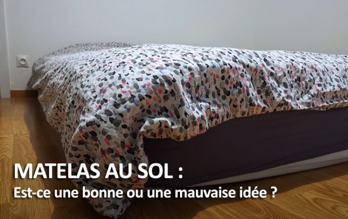 Matelas posé directement au sol