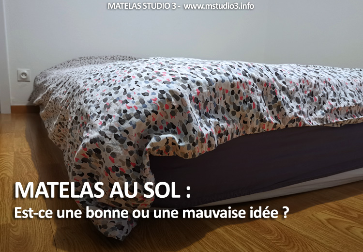Matelas posé directement au sol