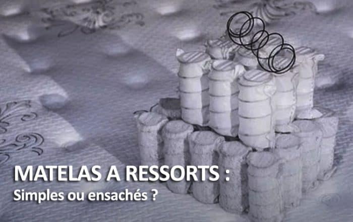 Matelas à ressorts simples ou ensachés