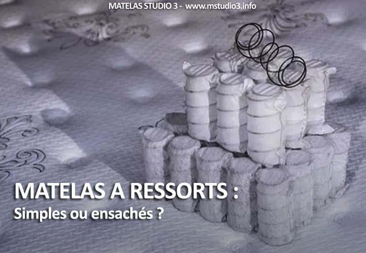 Matelas à ressorts simples ou ensachés