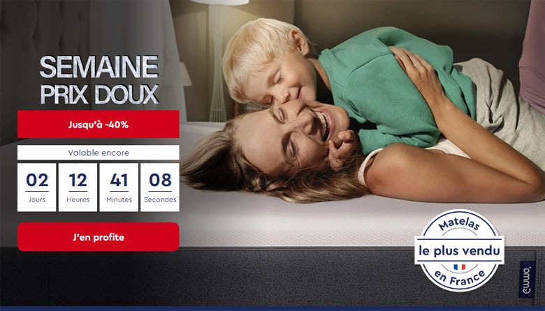 Offre réduction matelas Emma