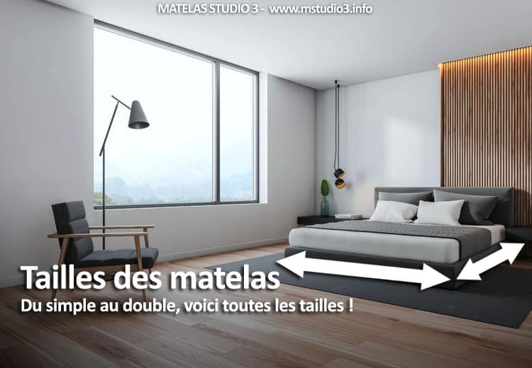 Image de présentation des tailles de matelas